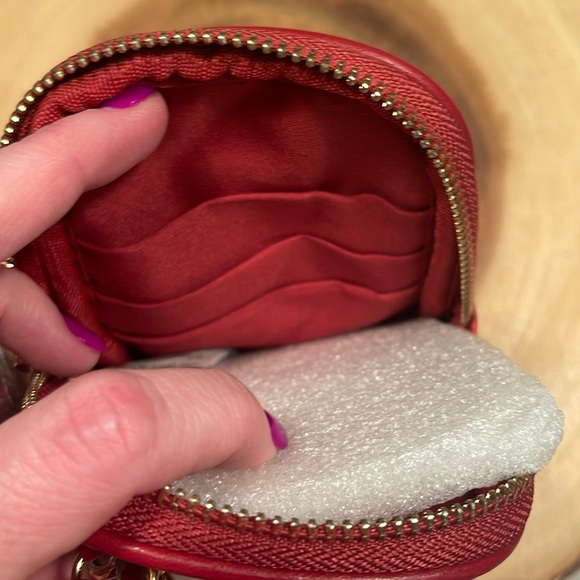 NWT badly Mishka, vegan leather in brick red phone case with wallet pocke… - Picture 6 of 10